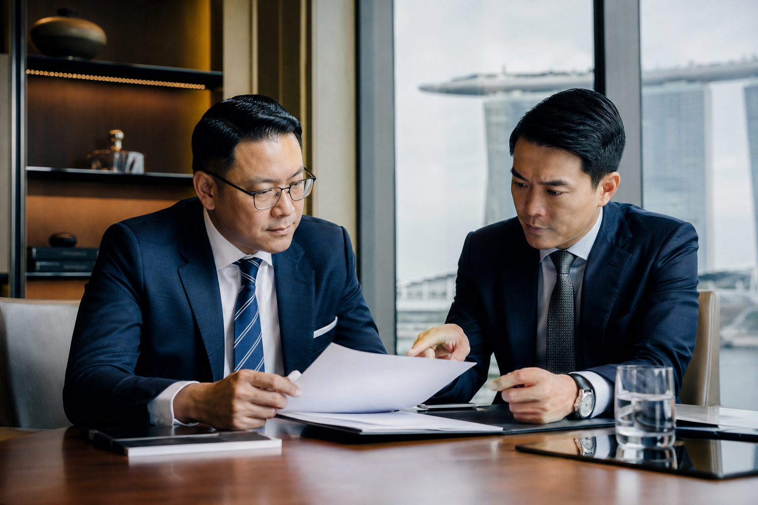 Negotiating Business Sale in Singapore Office